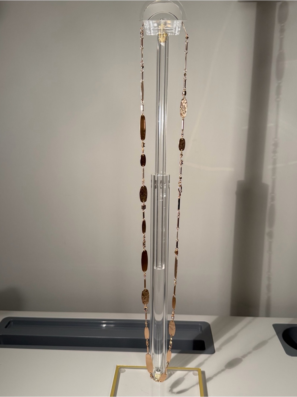 Kendra Scott Long Rose Gold Tone Necklace